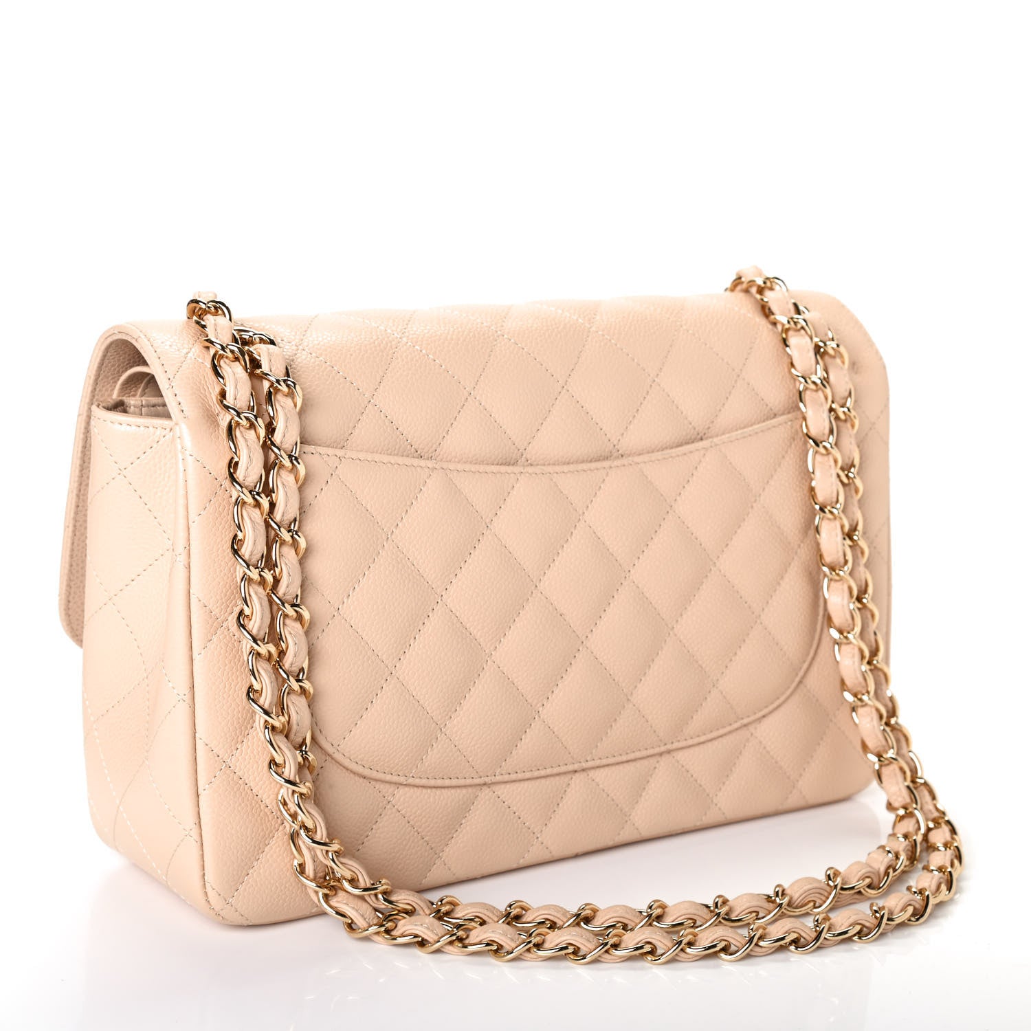 Chanel Caviar Quilted Jumbo Double Flap Beige Clair 2 of 4