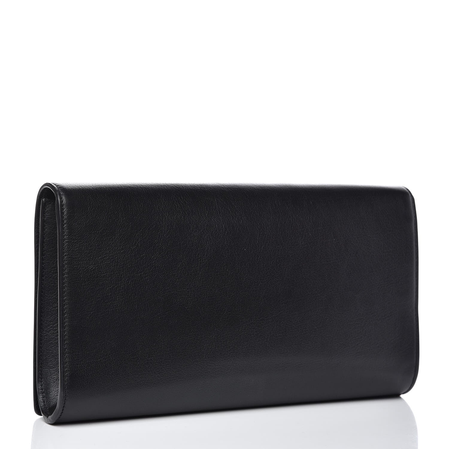 Saint Laurent Calfskin Monogram Large Belle De Jour Clutch Black 3 of 10