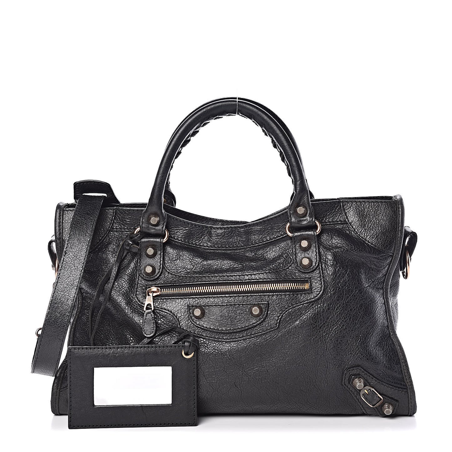 Agneau Giant 12 Rose Gold Hardware City Black