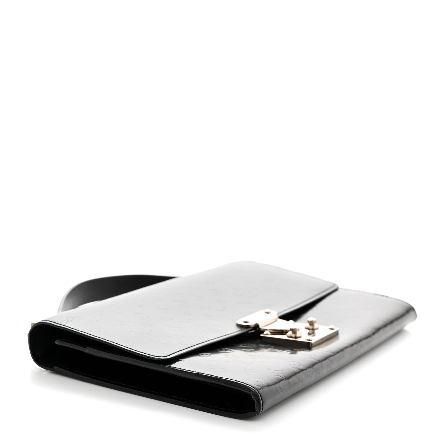 Louis Vuitton Monogram Glace Anouchka Pochette MM Black 4 of 6