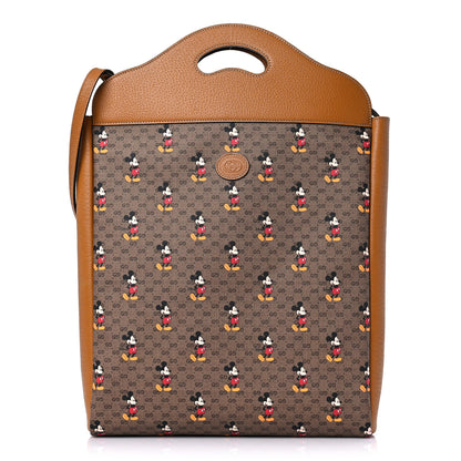 Gucci X DISNEY Mini Vintage GG Supreme Monogram Mickey Mouse Top Handle Tote Beige Vintage Sun Oil 1 of 11