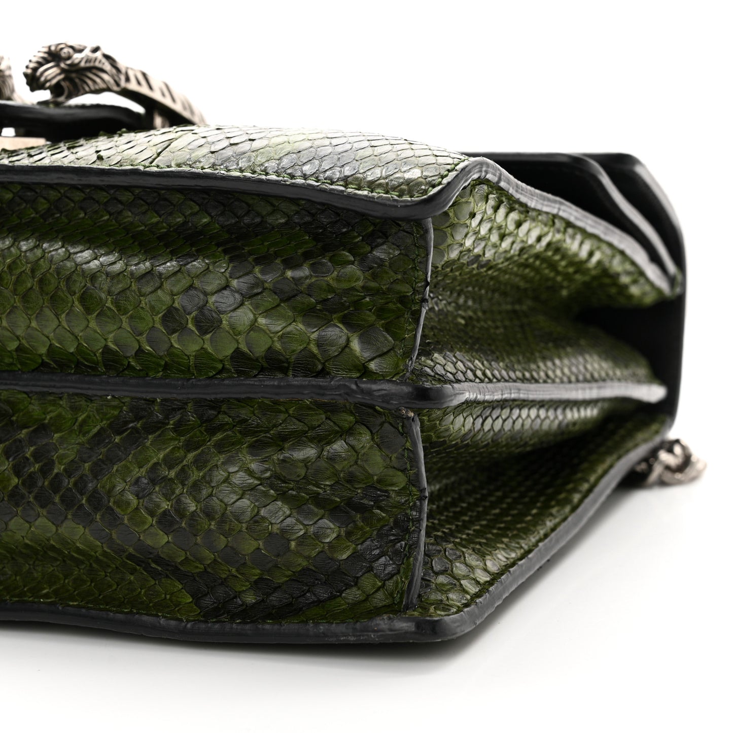 Snakeskin Medium Dionysus Shoulder Bag Green