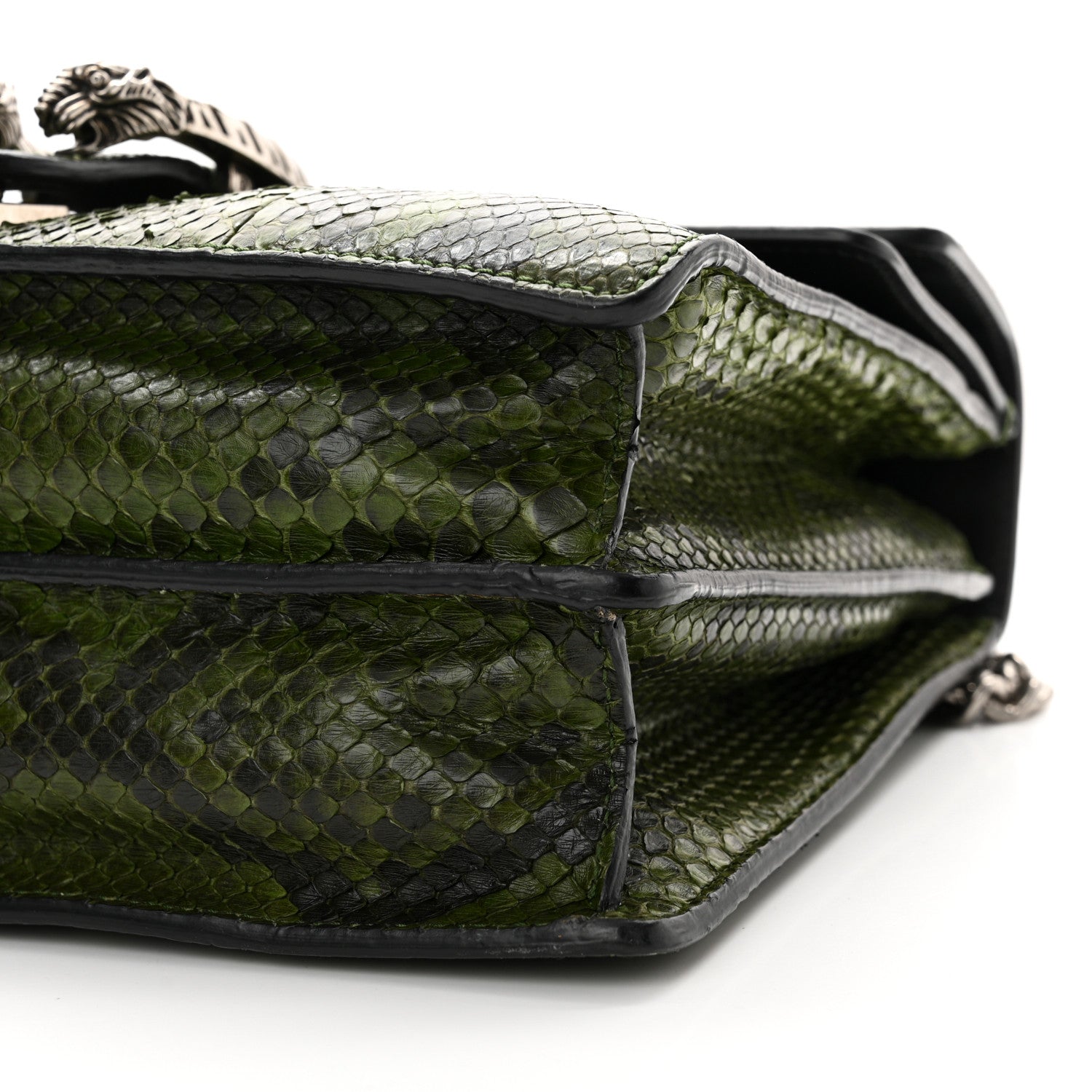 Gucci Snakeskin Medium Dionysus Shoulder Bag Green 10 of 17