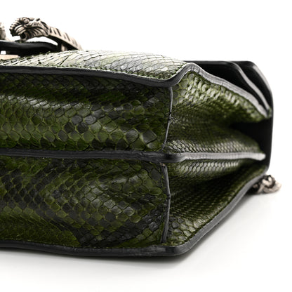 Gucci Snakeskin Medium Dionysus Shoulder Bag Green 10 of 17