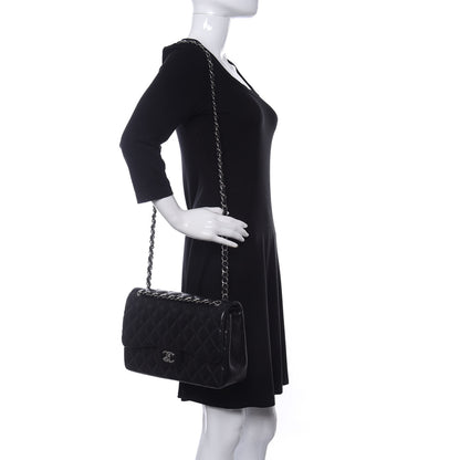 Chanel Lambskin Quilted Jumbo Double Flap Black 2 of 15