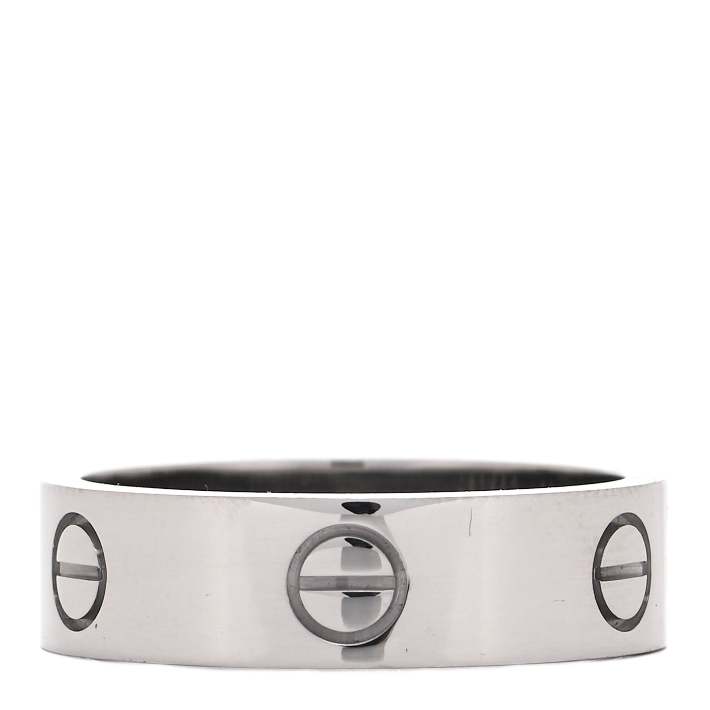 18K White Gold 6mm LOVE Ring 60 9