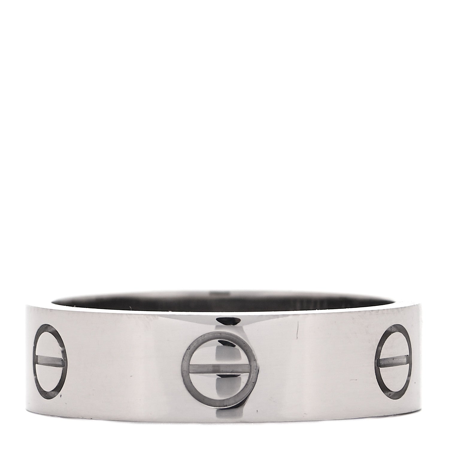 Cartier 18K White Gold 6mm LOVE Ring 60 9 2 of 8