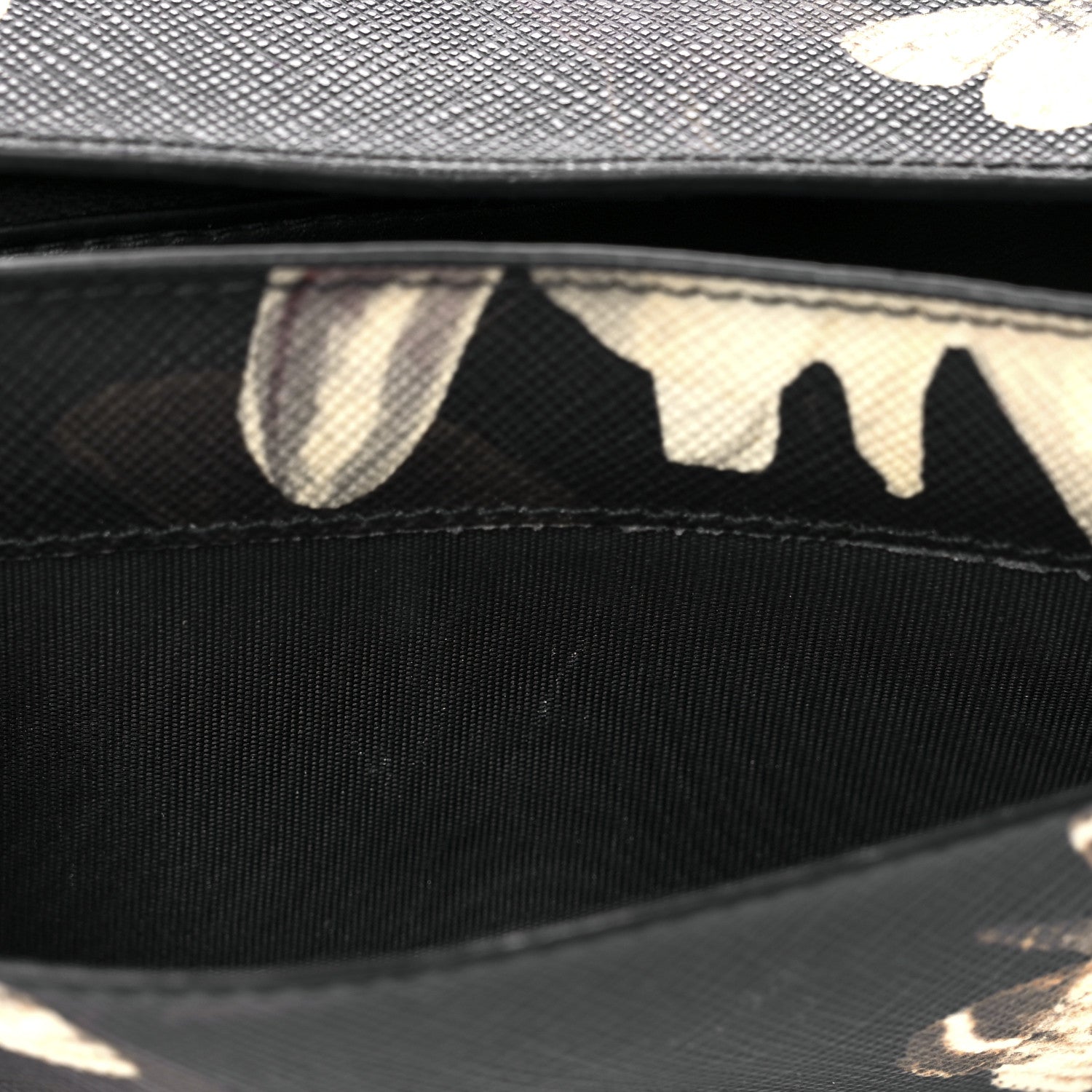 Givenchy Textured Coated Canvas Magnolia and Moth Flap Wallet Black 13 of 13