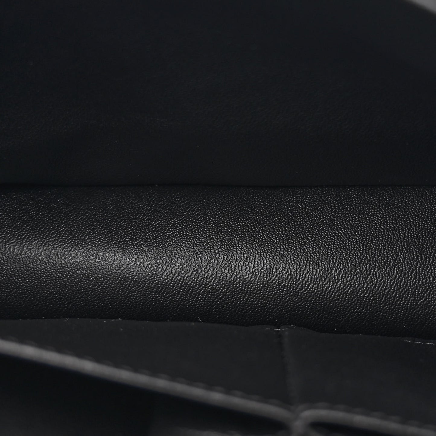 Jersey Quilted Medium Double Flap Black