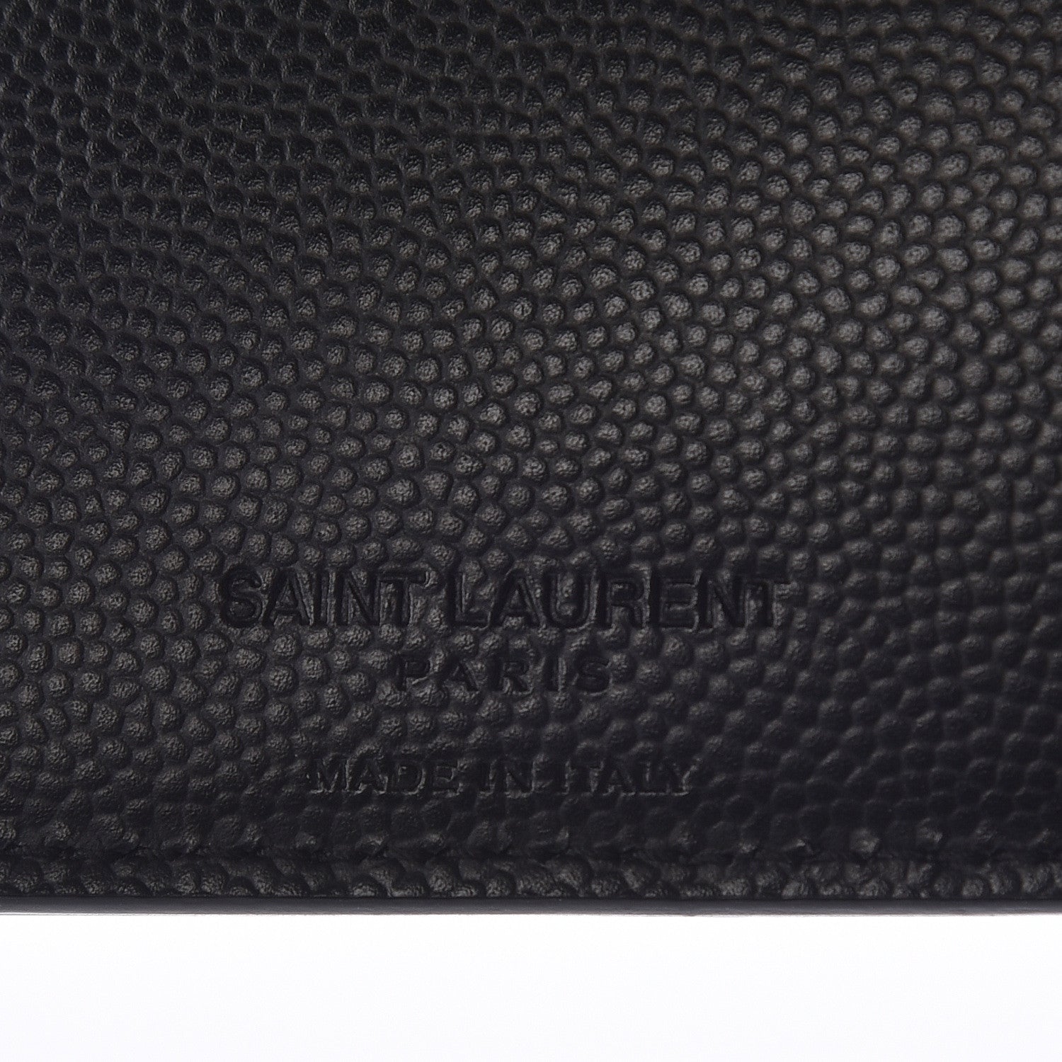 Saint Laurent Grain De Poudre Paris East West Wallet Black 6 of 7