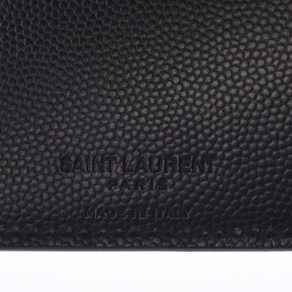 Saint Laurent Grain De Poudre Paris East West Wallet Black 6 of 7