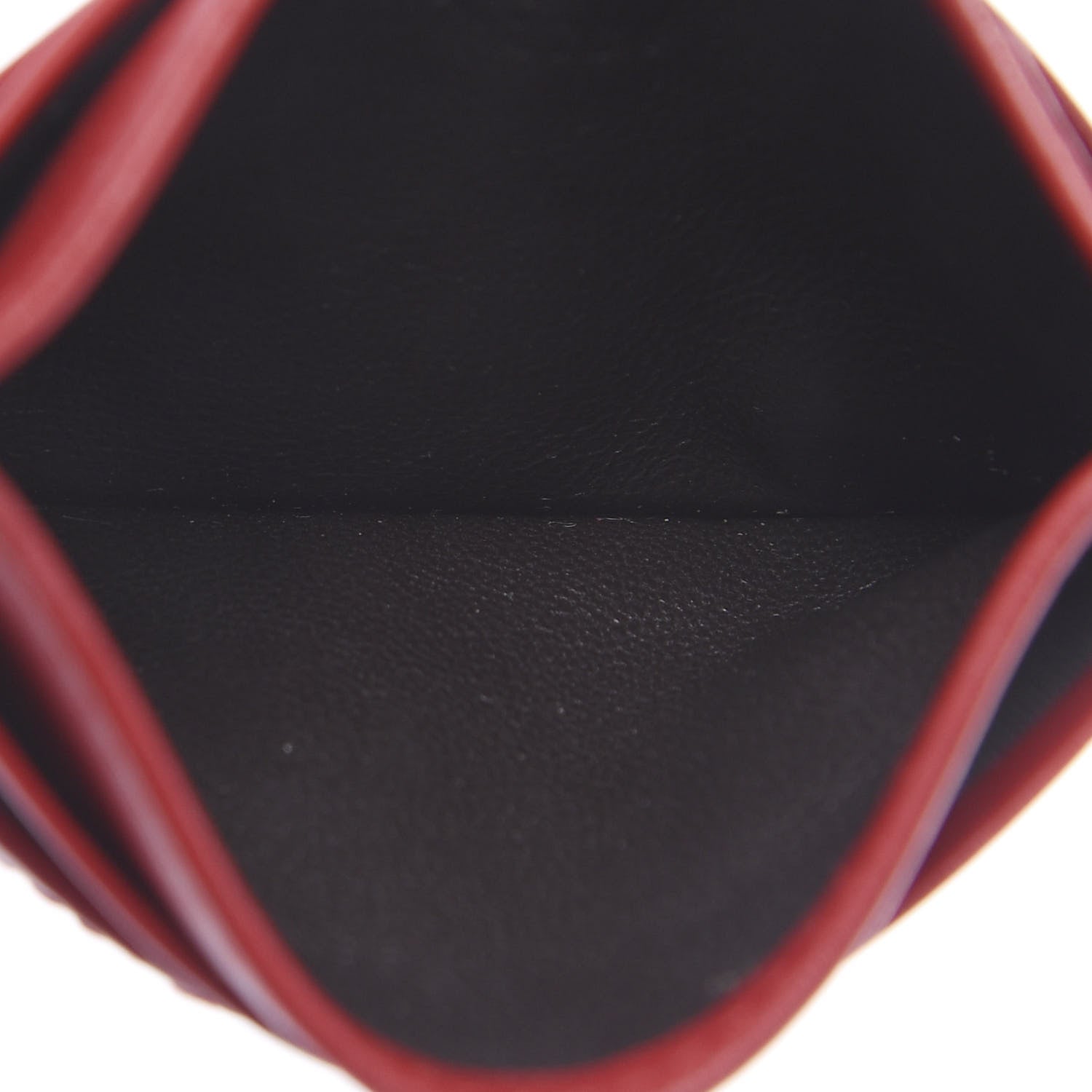 Gucci Calfskin Matelasse GG Marmont Card Holder Hibiscus Red 4 of 5