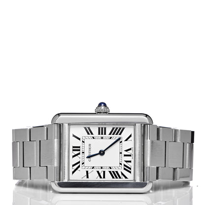 Cartier Stainless Steel 24mm Tank Solo Quartz Watch 3 of 8