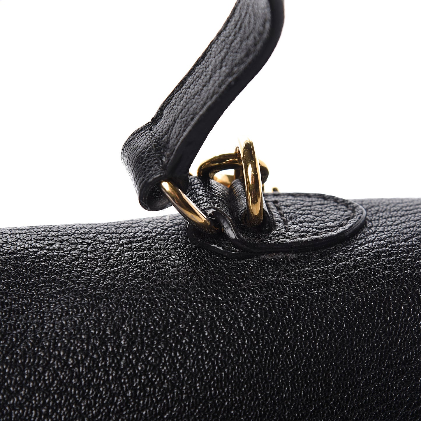 Goatskin Madras Shoulder Bag Black