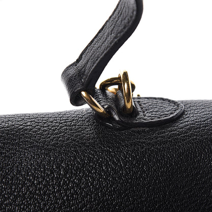 Miu Miu Goatskin Madras Shoulder Bag Black 24 of 24