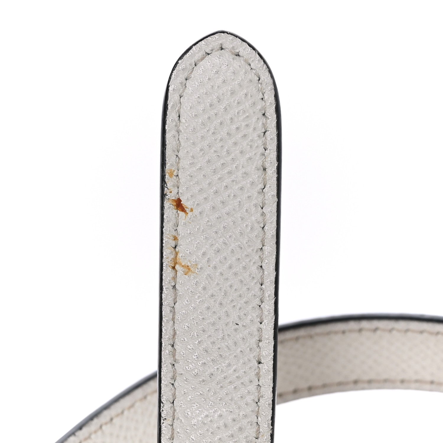 Christian Dior Grained Calfskin Mini Saddle Bag White 10 of 10
