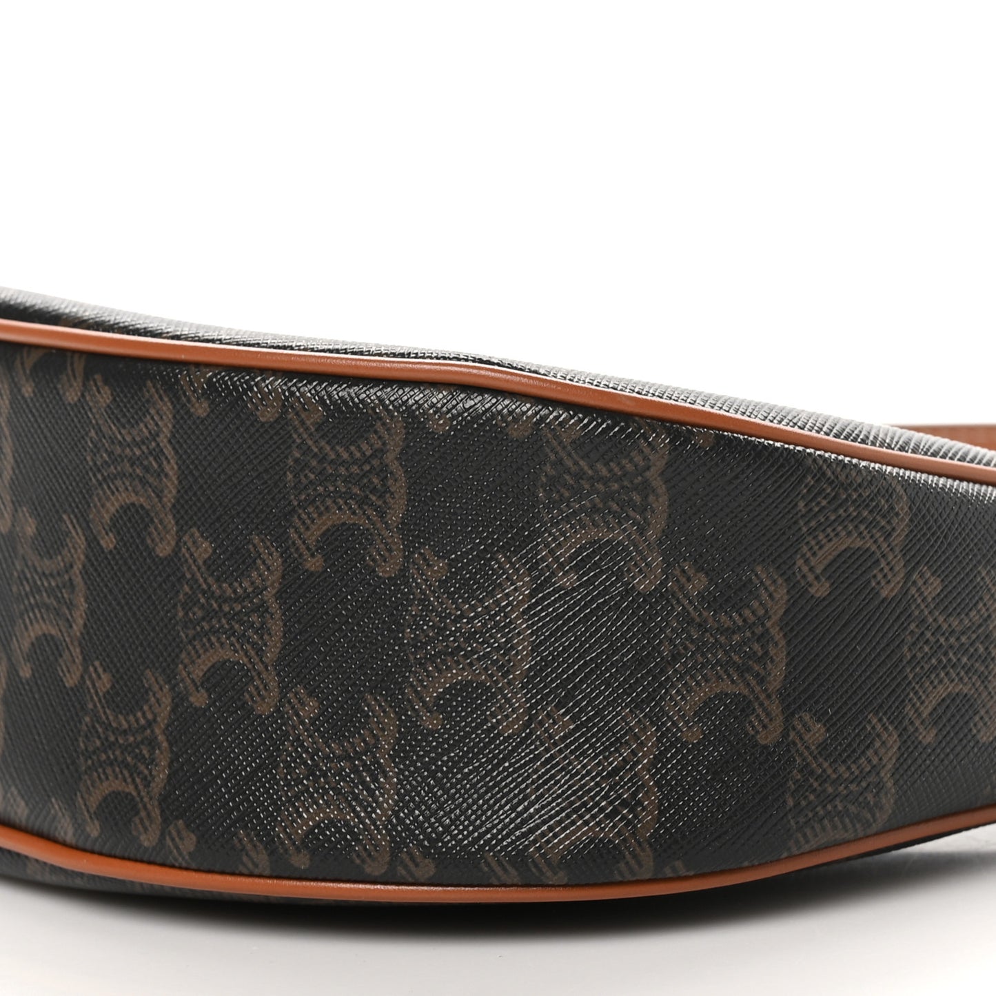 Triomphe Canvas Calfskin Ava Shoulder Bag Tan