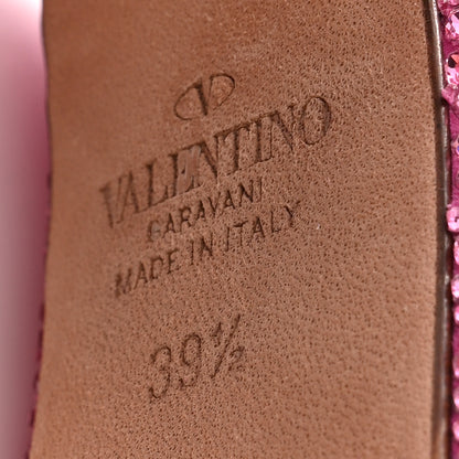 Valentino Garavani Crystal Suede Tan-Go 55/155mm Platform Pumps 39.5 Pink 8 of 11