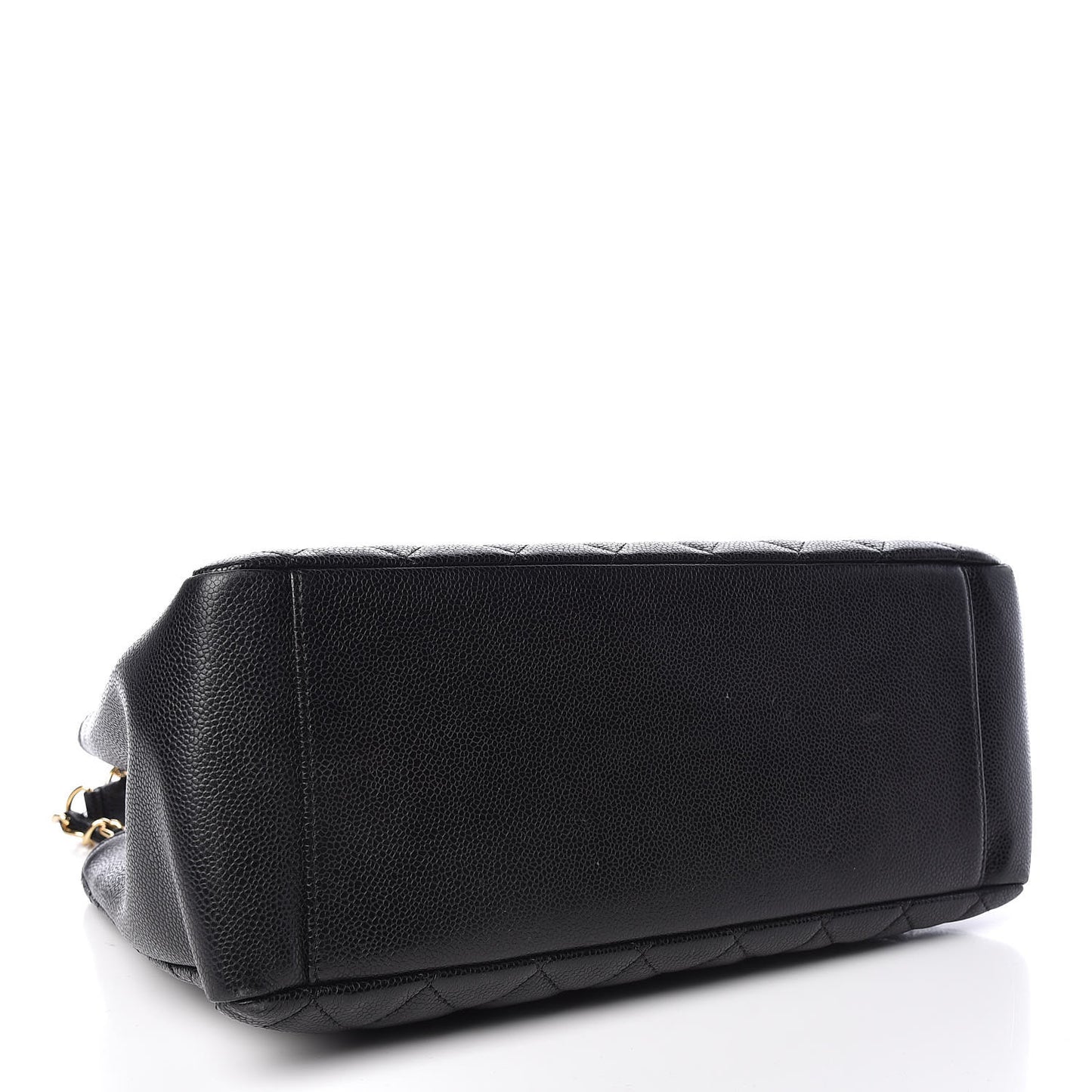 Caviar Quilted Grand Shopping Tote GST Black