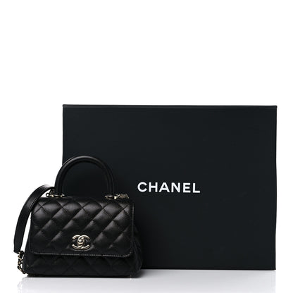 Chanel Caviar Quilted Extra Mini Coco Handle Flap Black 10 of 10