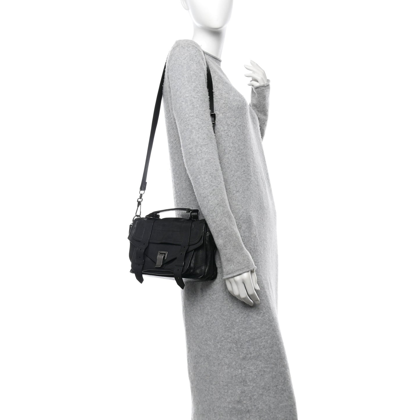 Lambskin Tiny PS1 Satchel Black