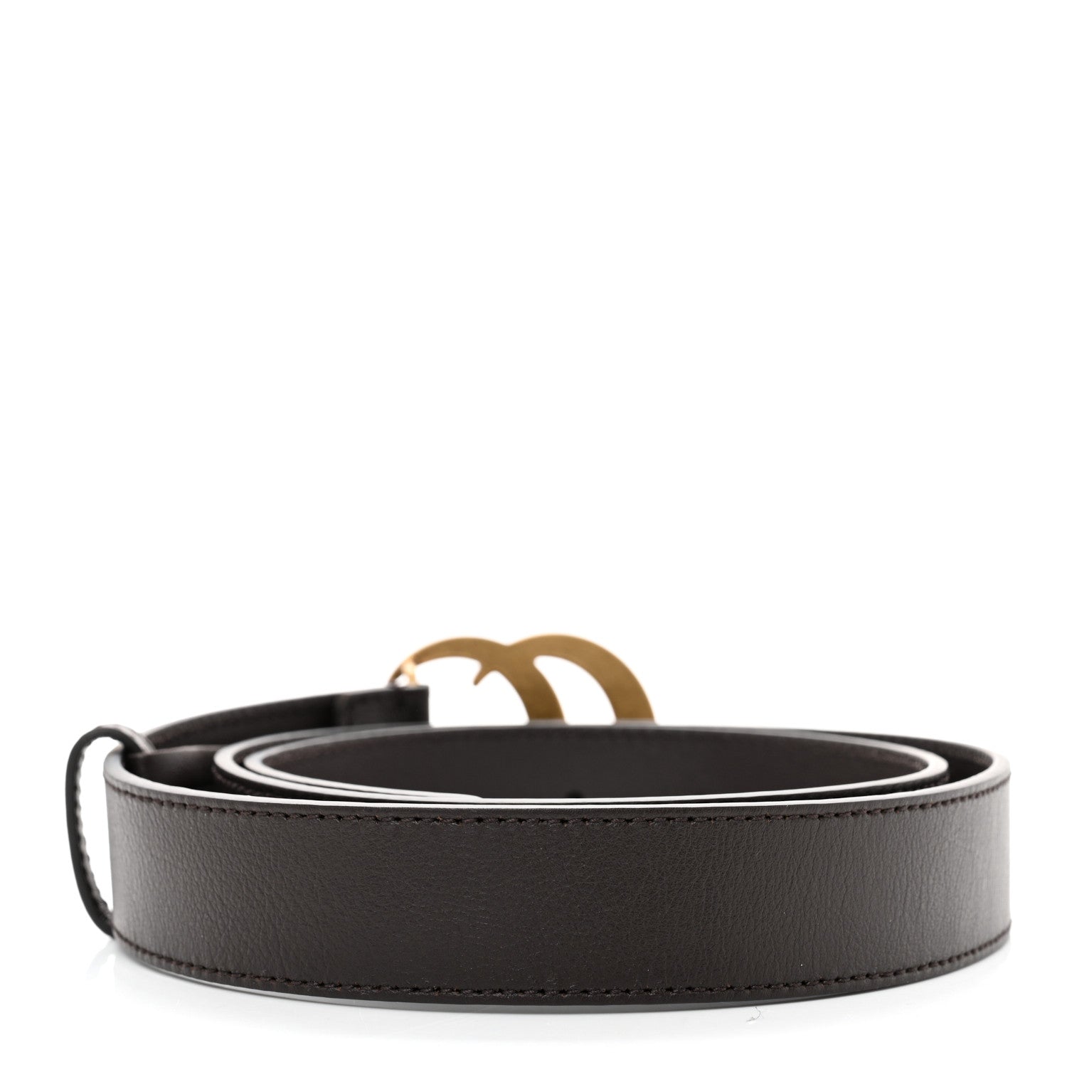 Gucci Moon Calfskin Double G 30mm Belt 90 36 Dark Cocoa 2 of 5