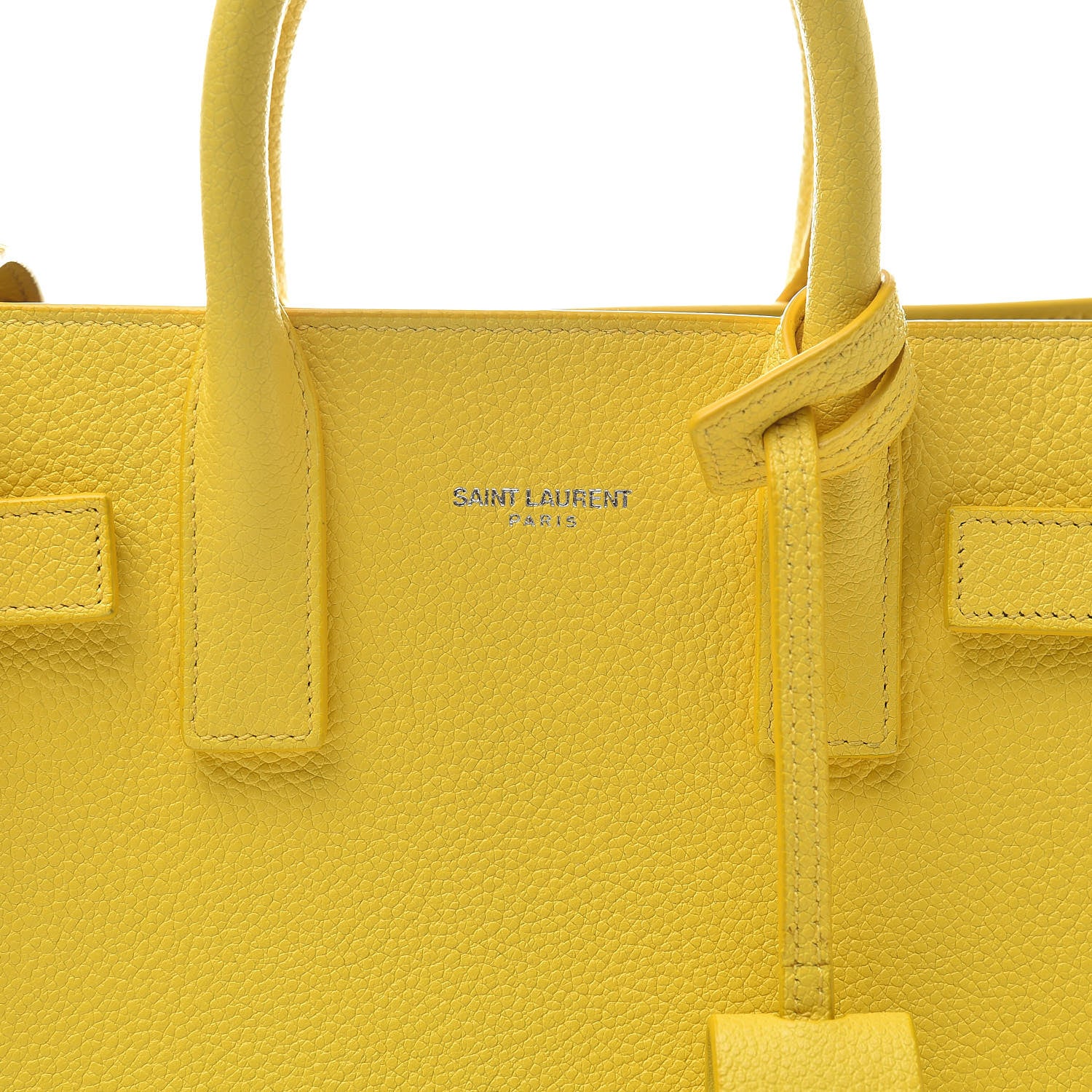 Saint Laurent Grained Calfskin Nano Sac De Jour Jaune 8 of 11