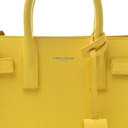 Saint Laurent Grained Calfskin Nano Sac De Jour Jaune 8 of 11