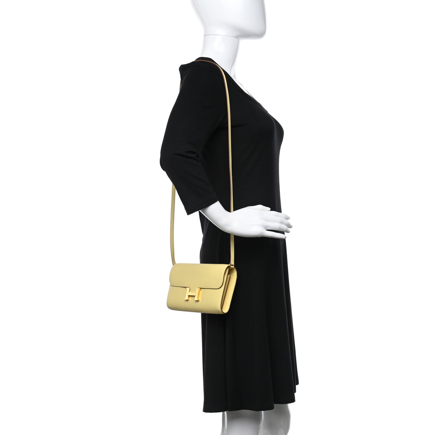 Epsom Constance Long Wallet To Go Wallet Jaune Poussin