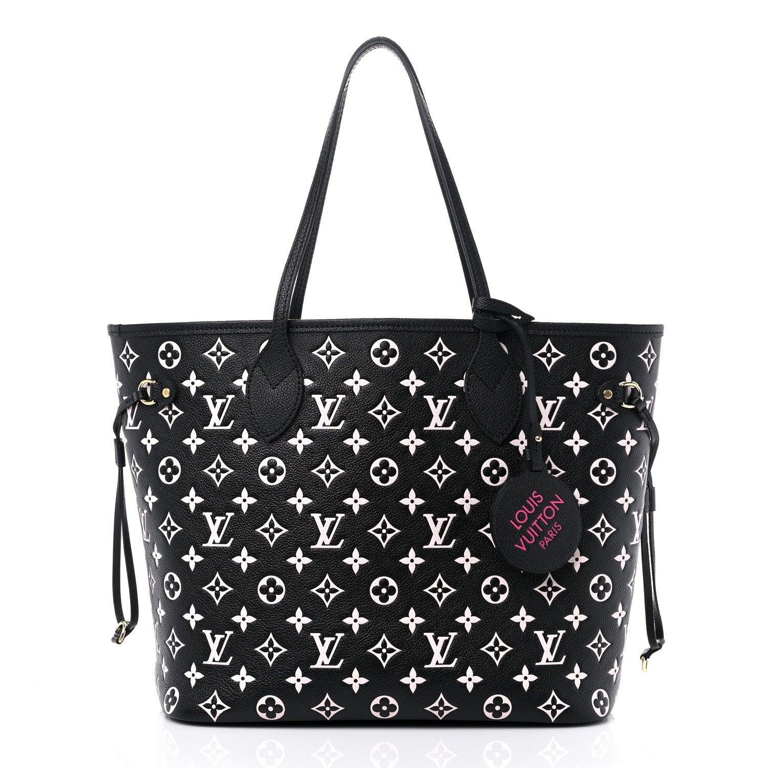 Louis Vuitton Empreinte Spring In The City Neverfull MM Black White Pink 3 of 10