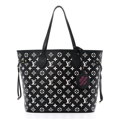 Louis Vuitton Empreinte Spring In The City Neverfull MM Black White Pink 3 of 10