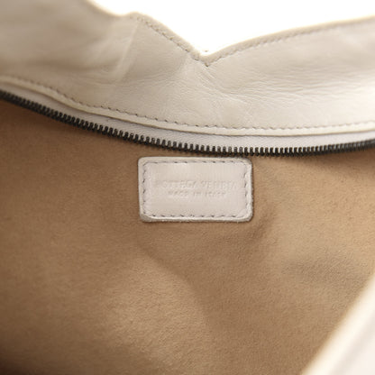 Bottega Veneta Smooth Lambskin Braided Hobo White 10 of 12