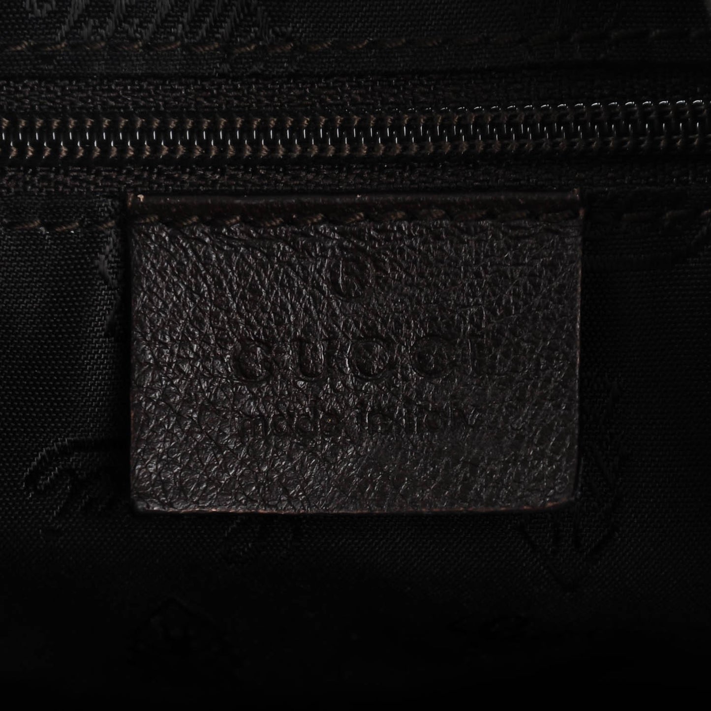 Guccissima Large New Ladies Web Hobo Dark Brown