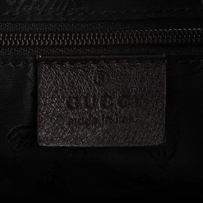 Gucci Guccissima Large New Ladies Web Hobo Dark Brown 6 of 7