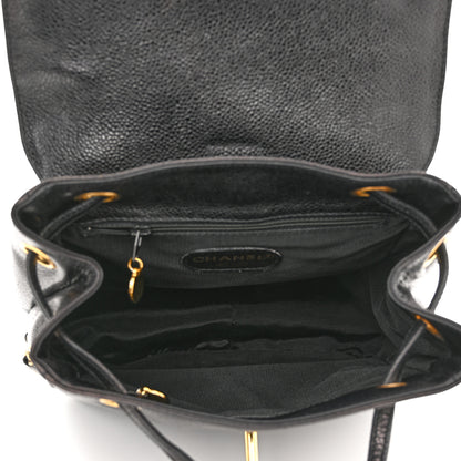 Chanel Caviar CC Backpack Black 4 of 9