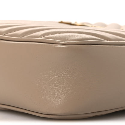 Saint Laurent Calfskin Matelasse Monogram Lou Camera Bag Dark Latte 9 of 12