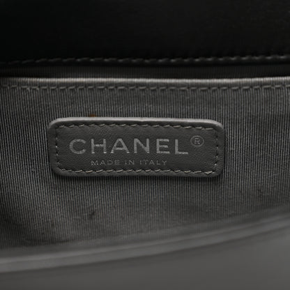 Chanel Velvet Quilted Small Boy Flap Black 6 of 12