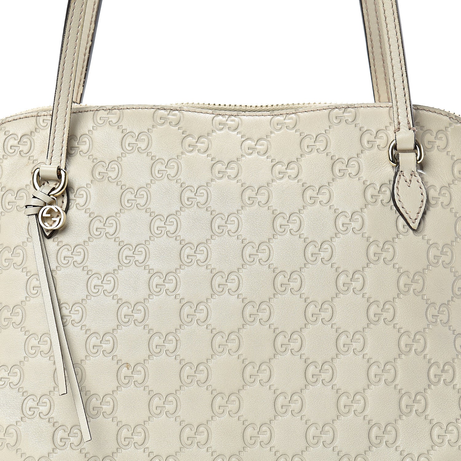 Gucci Guccissima Medium Bree Shoulder Bag Off White 7 of 15