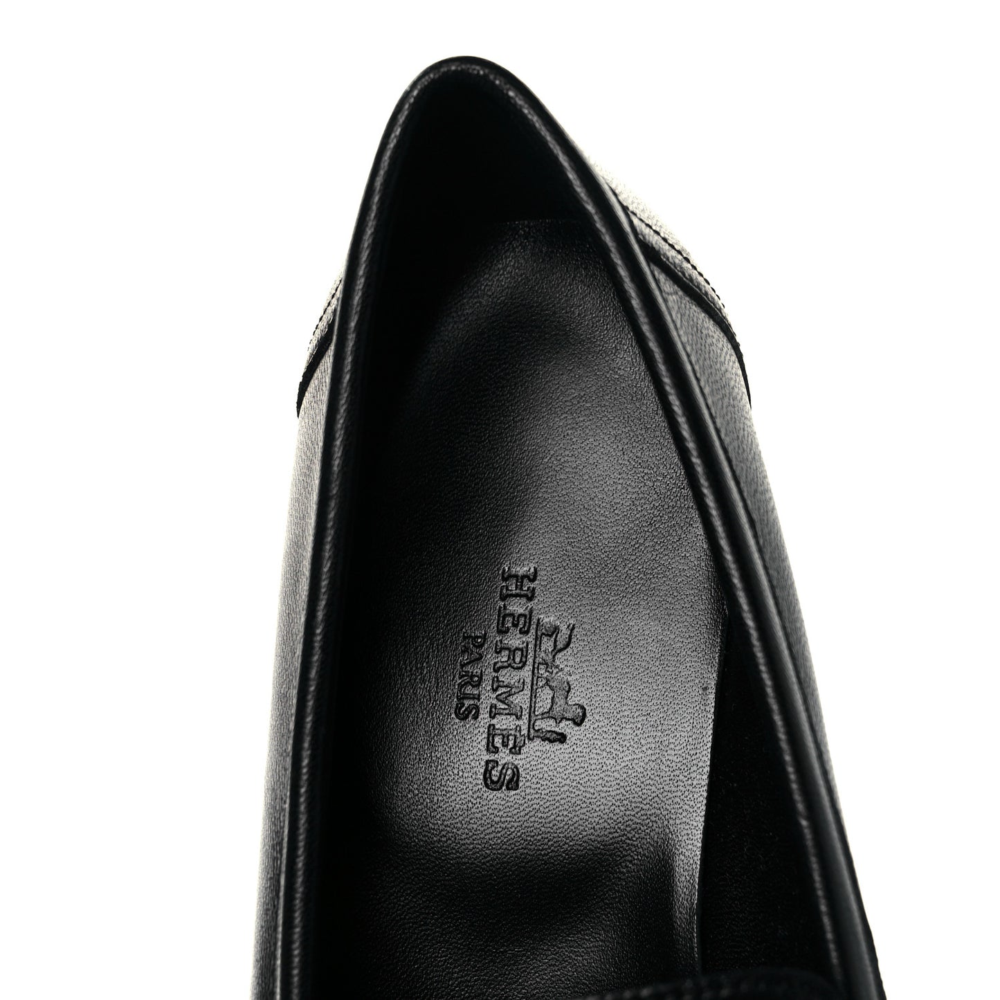 Goatskin Womens Royal Loafers 36.5 Black