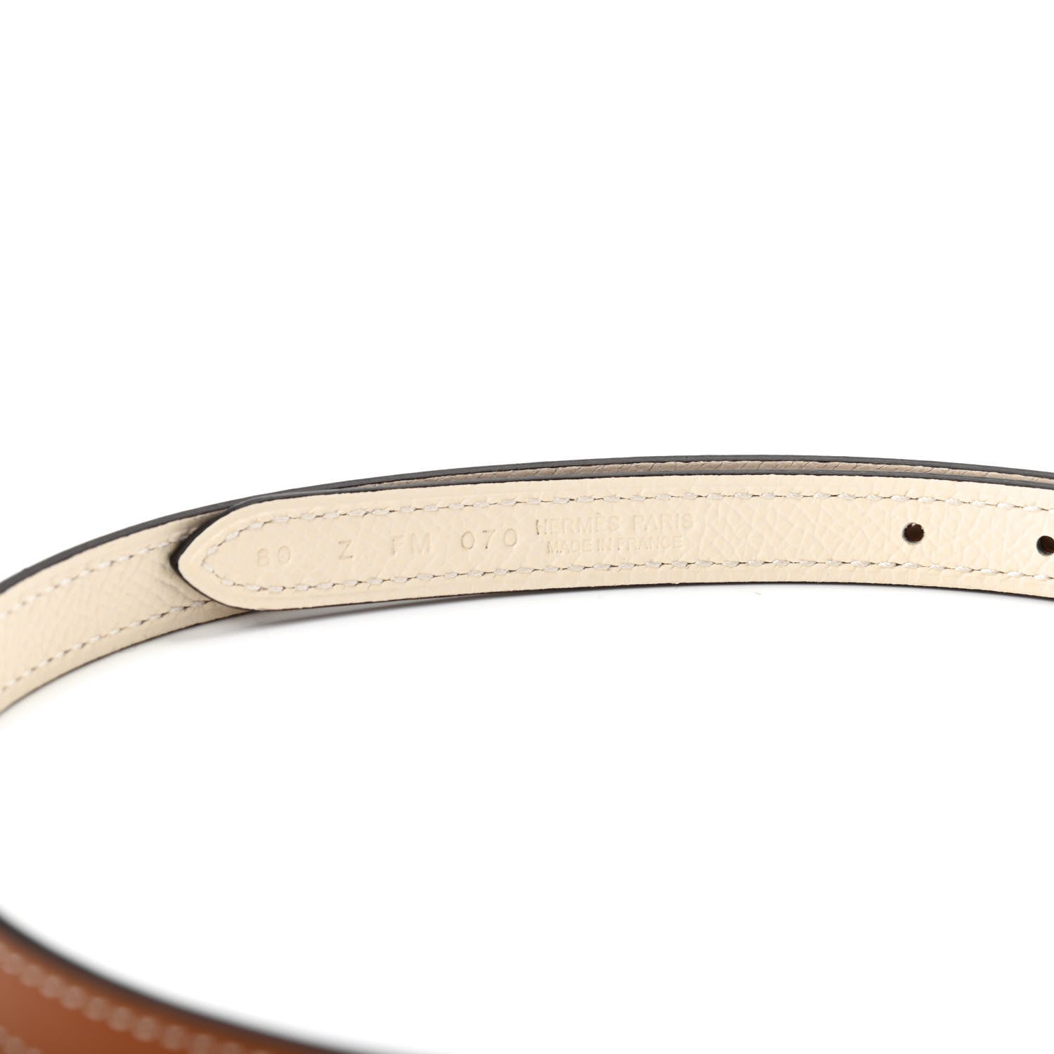 Hermes Epsom Swift 13mm Focus 80 Belt Gold Nata 3 of 4