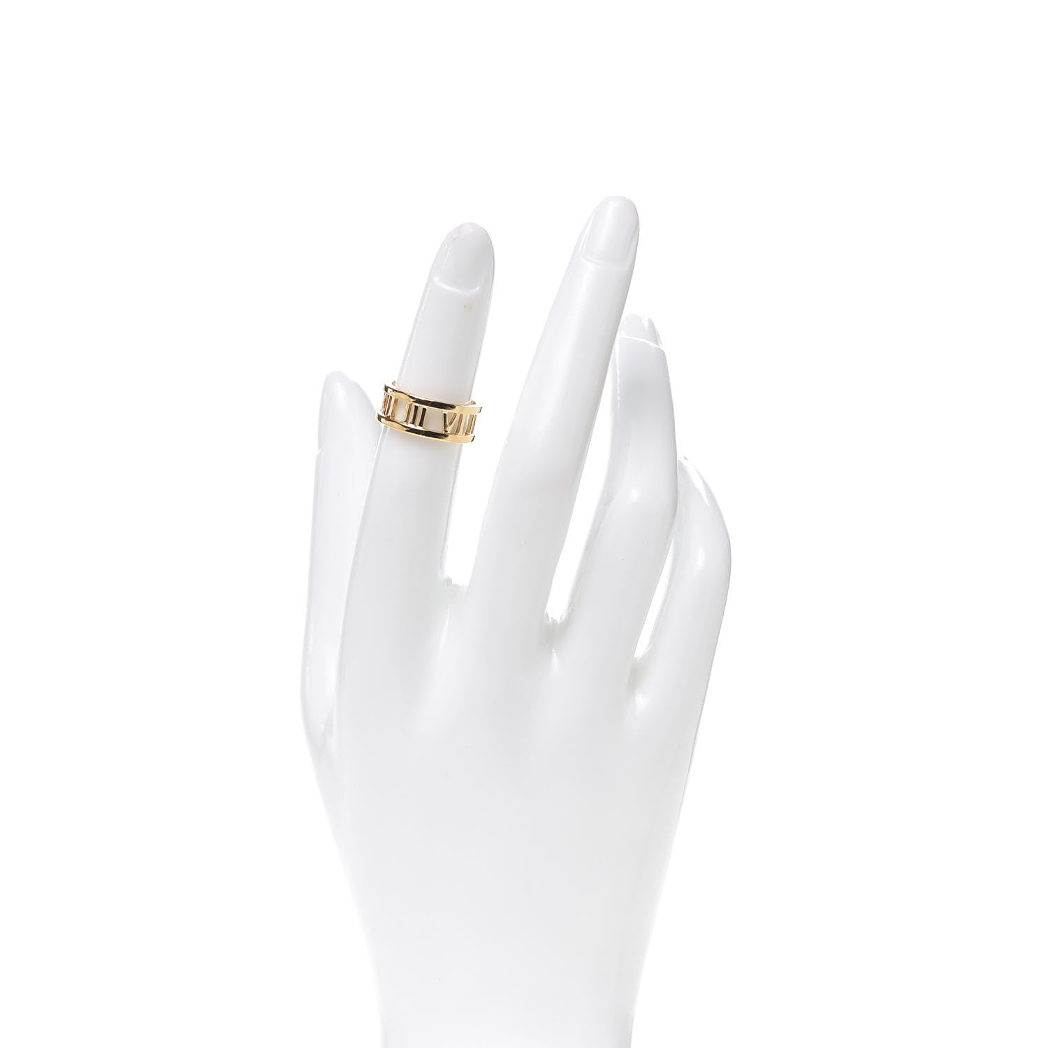 Tiffany 18K Yellow Gold Atlas Open Ring 48 4.5 2 of 4