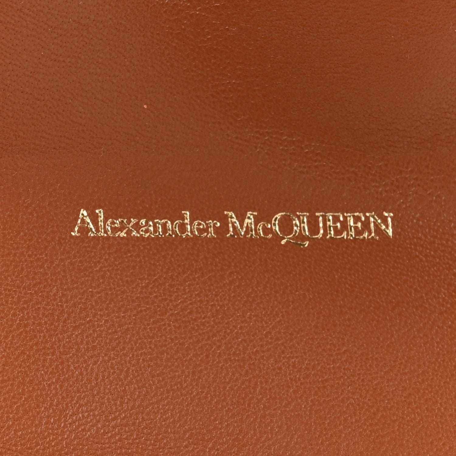 Alexander McQueen Nappa Skull Four Ring Altona Top Sculptural Pouch Brown 8 of 12