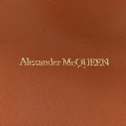 Alexander McQueen Nappa Skull Four Ring Altona Top Sculptural Pouch Brown 8 of 12