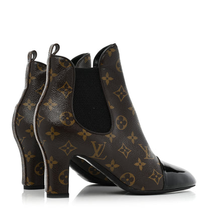 Louis Vuitton Monogram Revival Ankle Boots 38.5 Black 4 of 9