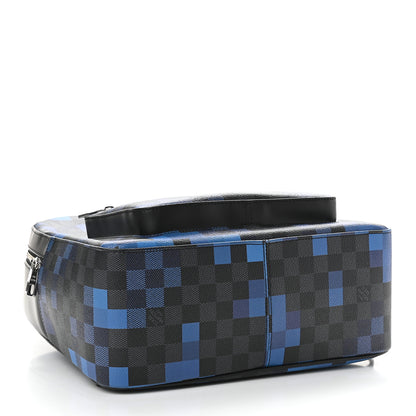 Louis Vuitton Damier Graphite Pixel Josh Backpack Blue 4 of 8