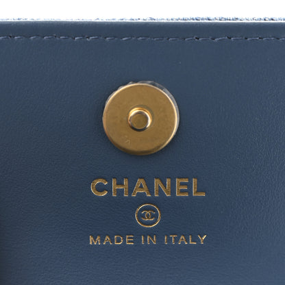 Chanel Denim Quilted Flap Mini Crossbody Blue 6 of 11