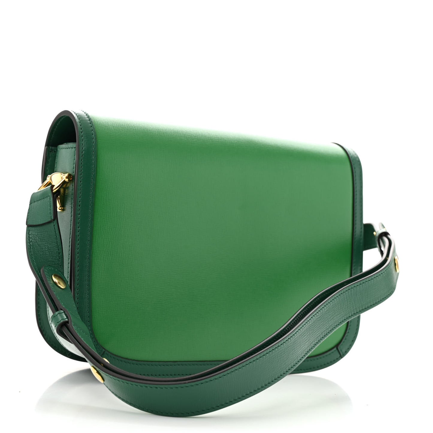Azalea Calfskin Horsebit 1955 Shoulder Bag New Shamarock Emerald