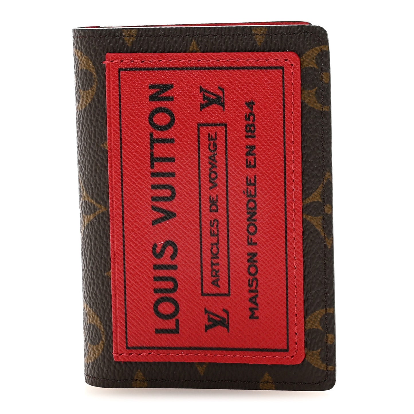 Monogram Inside Out Bifold Pocket Organizer