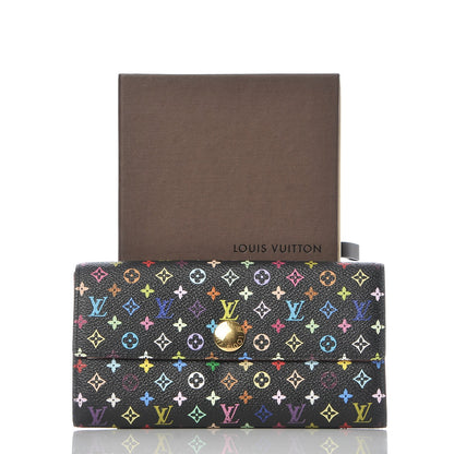 Louis Vuitton Monogram Multicolor Sarah Wallet Black Grenade 8 of 8