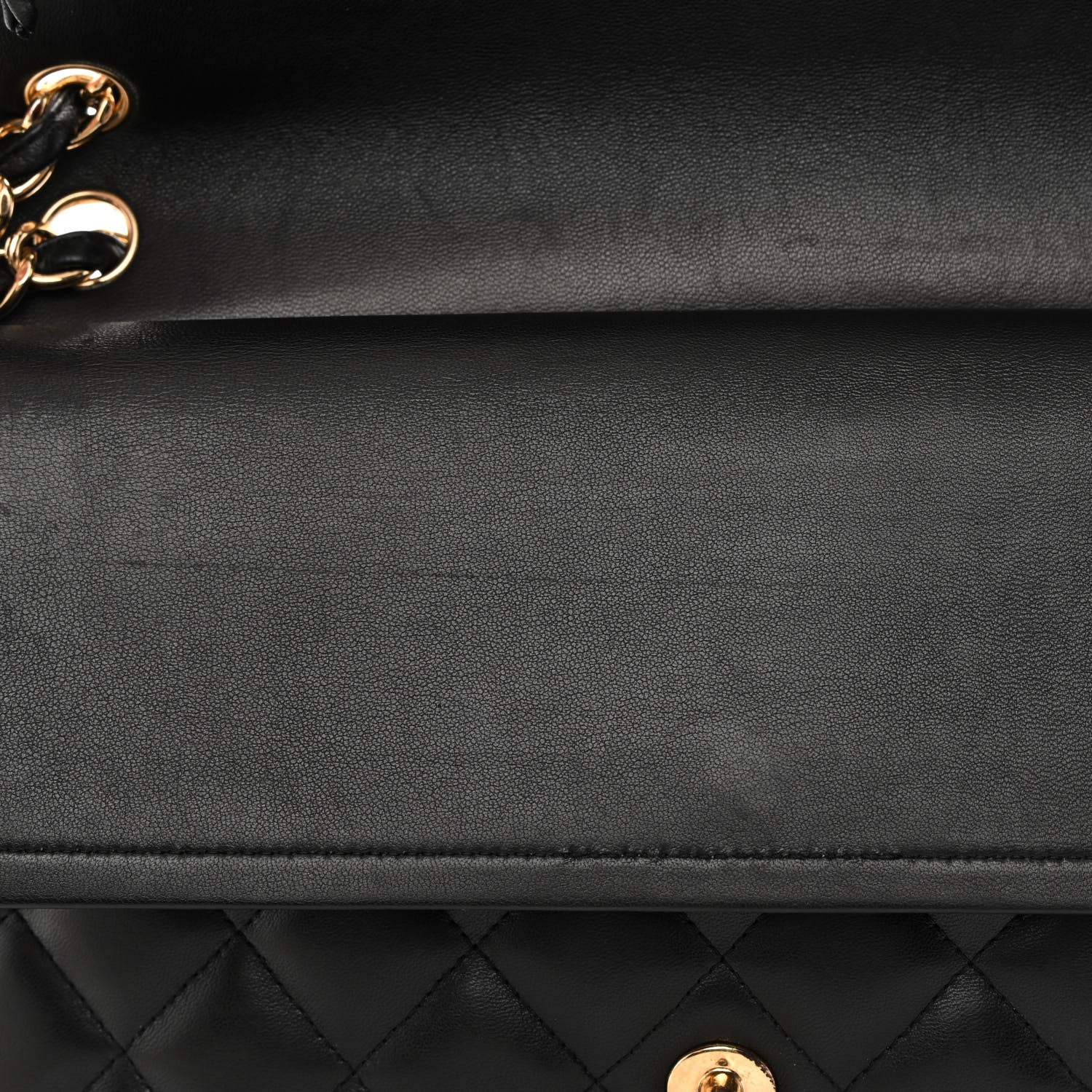 Chanel Lambskin Quilted Jumbo Double Flap Black 13 of 21